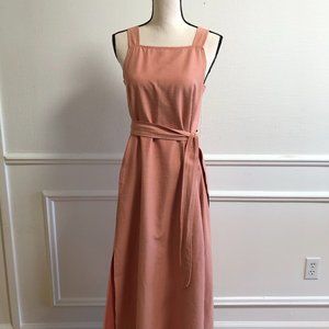 Madewell apron tie-waist midi dress
